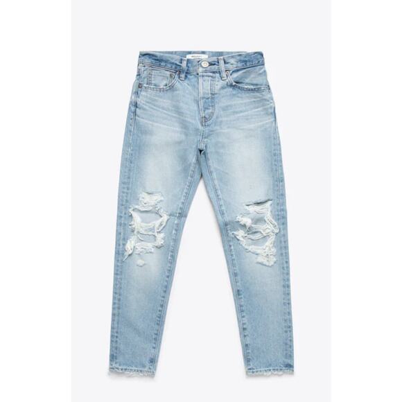 MOUSSY Vintage Jeans May Tapered-Mid Denim. Light Blue Wash. Size 23 NWOT - Picture 1 of 9